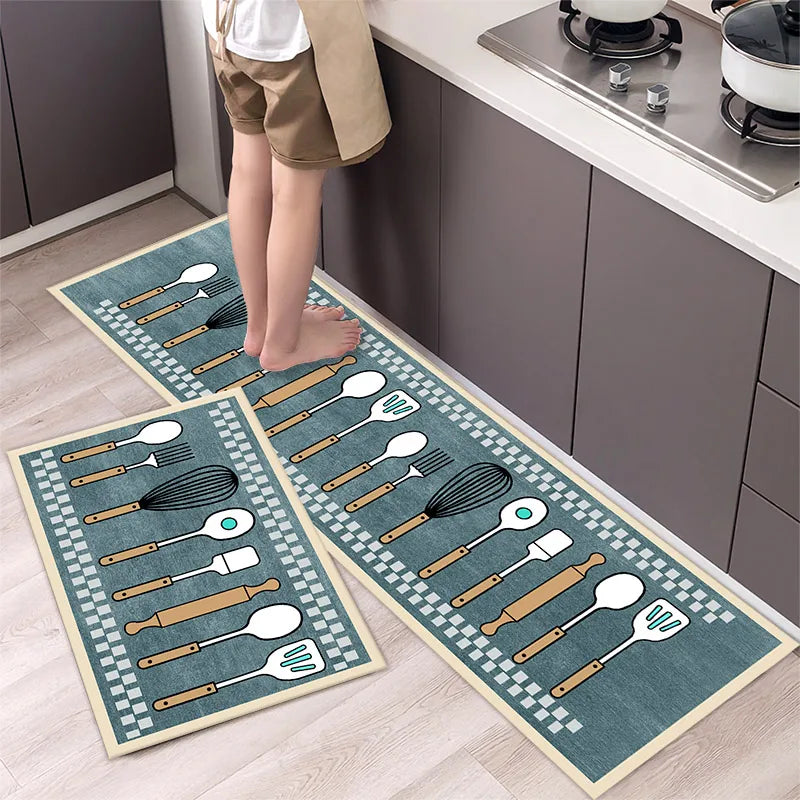 Tapete antiderrapante para a cozinha