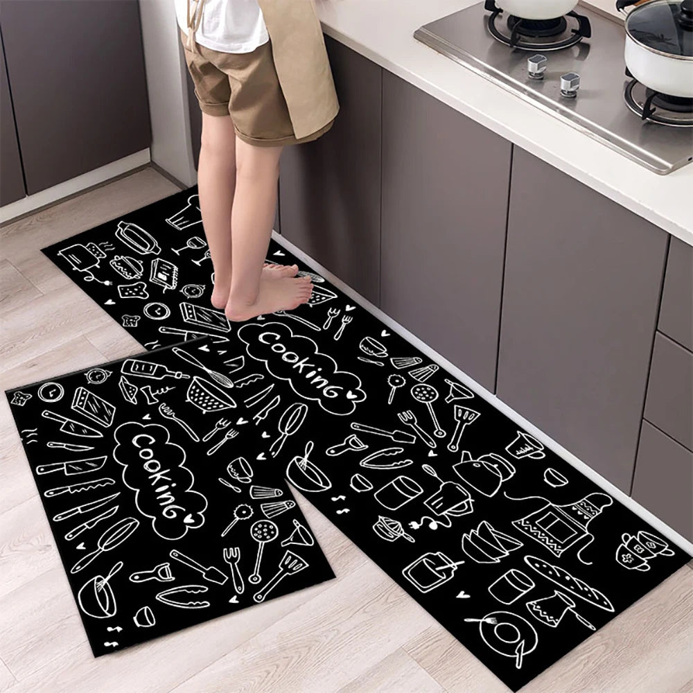Tapete antiderrapante para a cozinha