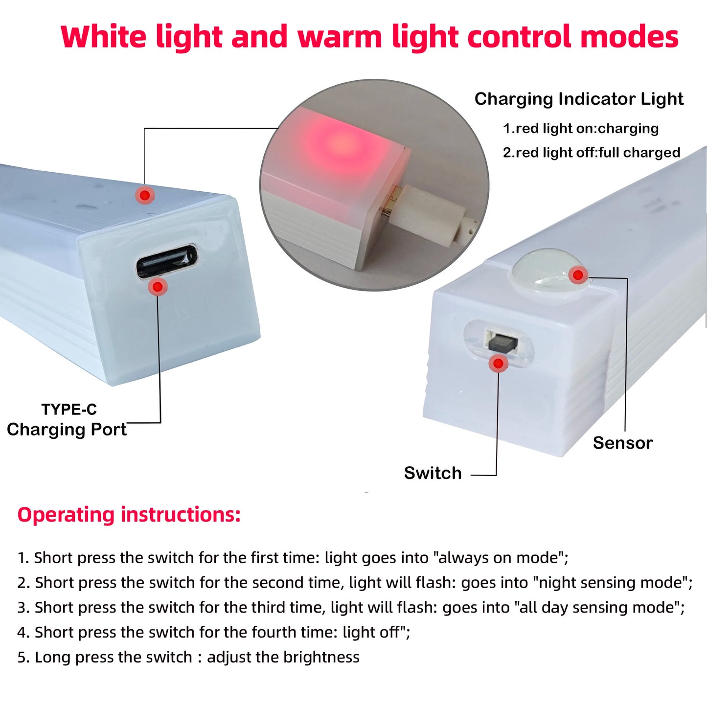 Wireless LED Night Lights, Motion Sensor Lights, Closet Kitchen Night Lights, Bedroom Detector Light, Cabinet Staircase Backlit