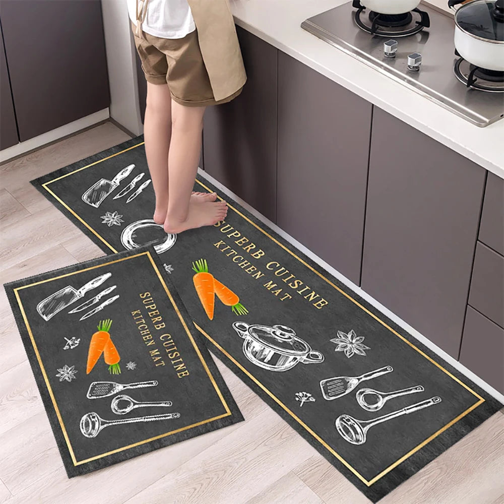 Tapete antiderrapante para a cozinha