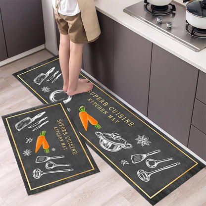 Tapete antiderrapante para a cozinha