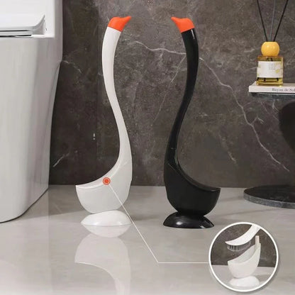 Escova Sanitária em Formato de Cisne com Suporte