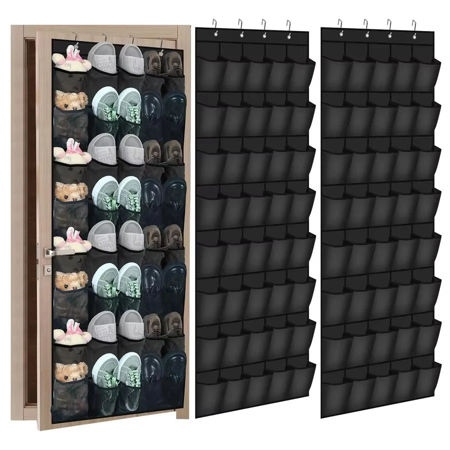 Sapateira de porta com 14, 24 ou 40 bolsos de tela
