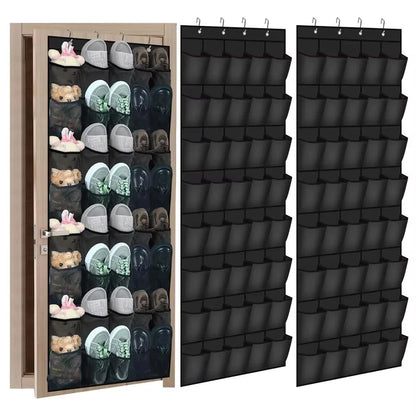 Sapateira de porta com 14, 24 ou 40 bolsos de tela
